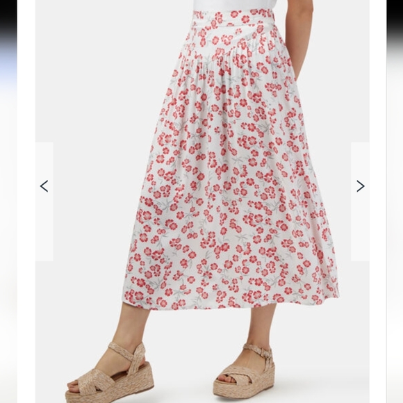 Jeanswest size 14 floral midi skirt NWT - Picture 2 of 7